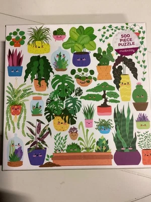Happy Plants 500 Piece Jigsaw Puzzle Mudpuppy New - Image 1 of 3