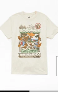 Camiseta con gráfico de oso ahumado grande juvenil - Camisa de seguridad contra incendios "Only You" Pacsun - Imagen 1 de 2