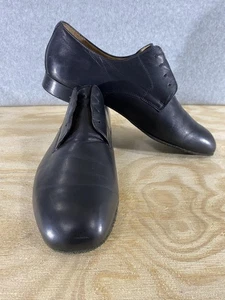 Werner Kern Shoes Mens 9.5 Black Ballroom Dance Derby Leather Italy Tanzsport - Bild 1 von 13