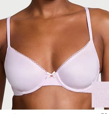 Sutiã Victoria’s Secret BODY BY VICTORIA sem forro cetim roxo 36B novo com etiquetas - Imagem 1 de 4