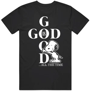 God Is Good Snoopy Takeoff Unisex Soft Cotton tee T Shirt - Picture 1 of 2