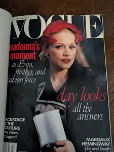 Vintage October Through December 1996 Vogue Magazines - Picture 1 of 4