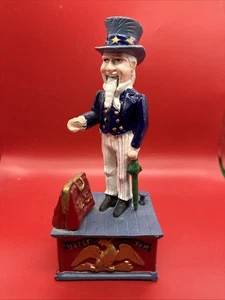 Vintage Uncle Sam Cast Iron Mechanical Bank - Picture 1 of 11