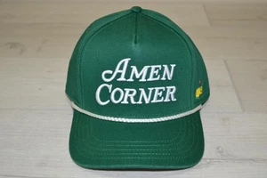 The Masters Amen Corner Green Snapback Augusta National Golf Club Hat New - Picture 1 of 4