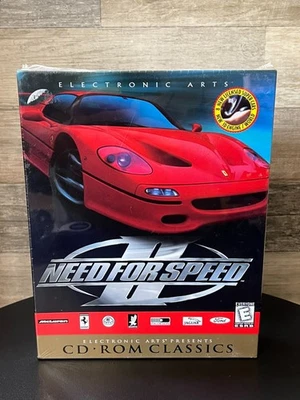 Need for Speed II - Big Box - Windows 95 PC CD ROM Classics - New/Sealed - Image 1 of 4
