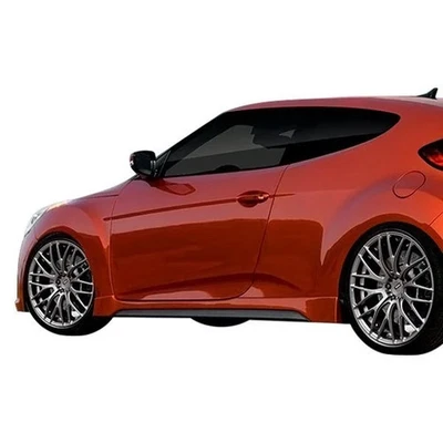 For Hyundai Veloster 12-17 Side Skirt Rocker Panels Turbo Style Fiberglass Side Foto 1 de 4