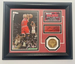 NBA Derrick Rose 2010-11 MVP Limited Edition Facsimile Signature, Photo & Coin - Picture 1 of 2