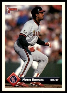 1993 Donruss Baseball Card Hubie Brooks California Angels #563 - Picture 1 of 2