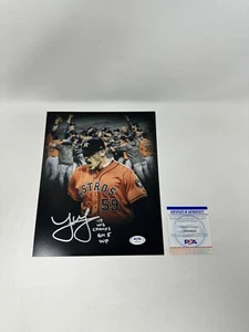 JOE MUSGROVE SIGNED AUTOGRAPH 8x10 PHOTO ASTROS HOUSTON GAME 5 WINNER PSA COA - Picture 1 of 3