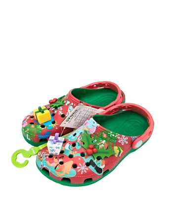 Disney Mickey Mouse and Friends Holiday Clogs for Kids by Crocs XMAS SZ C12 NEW - Image 1 of 4