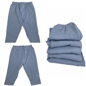 NWOT MONAG PANTS Plain Baby Child BLUE 6-12 Months LOT 5 - Picture 1 of 6