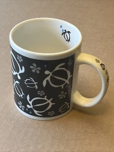 Hawaii Coffee 12 fl oz Mug Cup Honu Petroglyph Sea Turtles #24084 - Picture 1 of 11