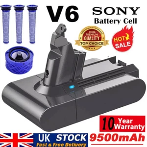 9000mAh Battery for Dyson V6 Animal DC58 DC59 DC62 DC72 DC74 SV03 SV06 SV05 SV09 - Picture 1 of 28