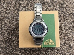 CASIO PRO TREK PRG-50 Titanium Tough Solar - Triple Sensor - Boxed - Picture 1 of 8