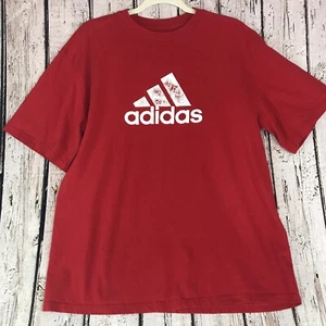 Adidas Mens Tee Shirt Red Size Large (R1) - Picture 1 of 4