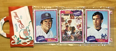 1981 TOPPS ~ XMAS RACK PACK ~ RICK REUSCHEL, DAVE KINGMAN on Back - Image 1 of 4