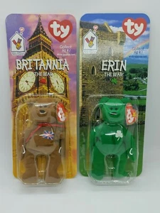 2 TY Beanie Babies Mcdonalds 1999 Erin The Bear und Britannia the Bear NEU - Bild 1 von 4