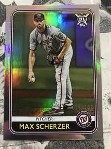 2020 Topps Big League Max Scherzer Regenbogenfolie parallel #134 # 19/100 Nationals - Bild 1 von 2