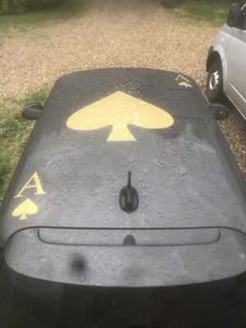 Mini Cooper S / One / Jcw roof Ace of Spades graphics sticker decals Any Model - Picture 1 of 1