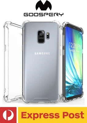 Funda TPU transparente súper protectora a prueba de golpes Samsung Galaxy S9 Mercury Goospery Foto 1 de 4