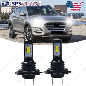 For HYUNDAI Tucson 2016-2019 2X LED Headlight Kit H7 White 6K Low Beam Bulbs HKB - Bild 1 von 12