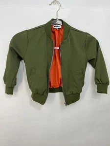 Chaqueta Nova Verde Oliva Niños Niñas Unisex Forrada Chaqueta 2 Bolsillos Niños Talla 2 - Imagen 1 de 8