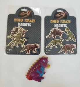 2 magneti dinosauro Philadelphia Group Dino Craze (nuovi) + 1 magnete plastica usato  - Foto 1 di 5