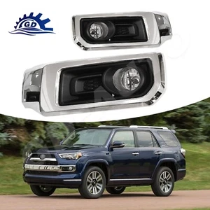 For 2014-2024 Toyota 4Runner Limited Fog light Lamp Bezel With Bulbs L&R Side - Picture 1 of 7