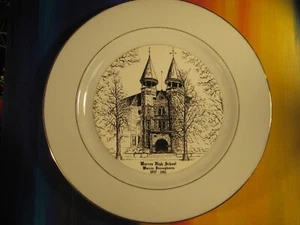 Warren Pennsylvania Historic High School Artwork Souvenir Collector Plate - Picture 1 of 4