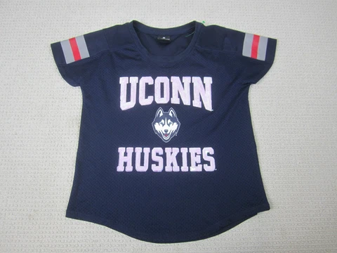 UConn Huskies Jersey womens Small Blue Shirt University of Connecticut Colosseum Cover