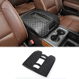 Armrest Pad Cover Center Console Lid Cover for 2014-2017 Chevrolet Silverado & G - Picture 1 of 7