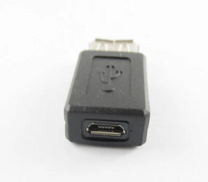 USB 2.0 A Female Jack To USB Micro 5 Pin Jack Female Adapter Converter Connector - Picture 1 of 9