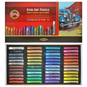 Pastelli Asciutti Toison DOR 48 Colori 8556 Jumbo Extra Morbido KOH-I-NOOR ottimo prezzo - Foto 1 di 3