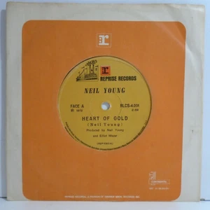 NEIL YOUNG HEART OF GOLD / SUGAR MOUNTAIN BRAZIL 1972 FIRST PRESS 7" REPRISE - Picture 1 of 4