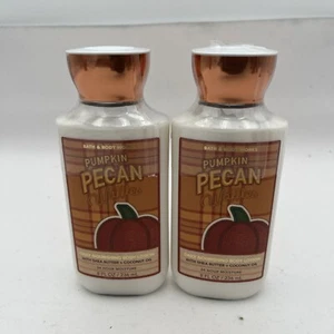 BATH & BODY WORKS BODY LOTION SHEA BUTTER PUMPKIN PECAN WAFFLES 8 FL OZ (Qty 2) - Picture 1 of 4