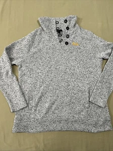 UCLA Gray Tweed Sweater Womens XL Champion Elite High Neck Pouch Pocket - Picture 1 of 9