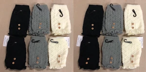 12 Pack Boot Cuffs Short Socks Toppers Women Crochet Knit Shell Leg Calf Warmers - Picture 1 of 2