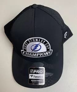 2021 Tampa Bay Lightning Fanatics NHL Stanley Cup Champions Snapback Sombrero Gorra Nuevo con etiquetas - Imagen 1 de 10