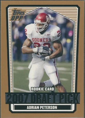2007 Topps Draft Picks and Prospects (DPP) Adrian Peterson Rookie #135 - Image 1 of 2