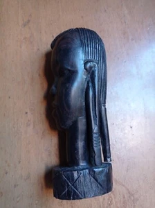 busto ragazza africana in legno MOGANO ottimo stato - Foto 1 di 5