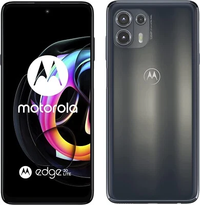 Motorola Moto Edge 20 Lite 128GB Electric Graphite Unlocked Dual SIM Smartphone - Image 1 of 4