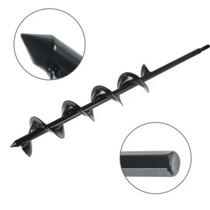 3" × 24" Auger Drill Bit Garden Plant Flower Bulb Rapid Planter Spiral - Picture 1 of 10