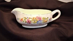 Vintage W. S. George GRAVY SAUCE BOAT Georgette Floral - Picture 1 of 5