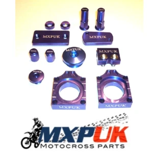 KIT BLING KXF250 2008 MXPUK PAQUETE DE PIEZAS DE ALEACIÓN ANODIZADA EN AZUL 2008 KXF250 (513) - Imagen 1 de 1