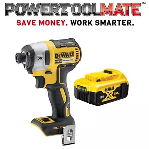 DeWalt DCF887N 18V XR Brushless Impact Driver (Body Only) & DCB184 5.0Ah Battery - Picture 1 of 1
