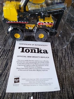 Grúa Hasbro Tonka Mini Mighty 2003 réplica escala 1:64 plástico Maisto Foto 1 de 4