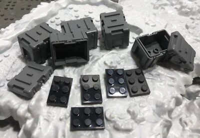 5x Estuche Utilitario Gris Pequeño Mega Blok Construx y Otros Bloques de Construcción Compatible Foto 1 de 4