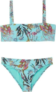 O'Neill L95342 Girls Seaglass Aloha Cross-Back Bralette Swim Set Size 7 - Picture 1 of 2