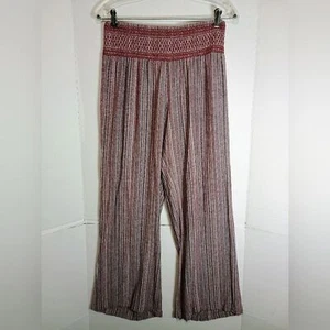 Pantalones de pierna ancha Indigo Rein rojo y blanco talla mediana - Imagen 1 de 3