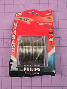 100 Ft Speaker Wire 24 gauge by PHILIPS New Old Stock Stereo Receiver - Picture 1 of 2